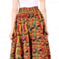 Sakkas Asma Convertible Traditional Wax Print Adjustable Strap Maxi Skirt | Dress