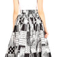 Sakkas Asma Convertible Traditional Wax Print Adjustable Strap Maxi Skirt | Dress