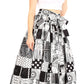 Sakkas Asma Convertible Traditional Wax Print Adjustable Strap Maxi Skirt | Dress