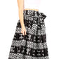 Sakkas Asma Convertible Traditional Wax Print Adjustable Strap Maxi Skirt | Dress