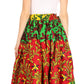 Sakkas Asma Convertible Traditional Wax Print Adjustable Strap Maxi Skirt | Dress