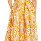 Sakkas Asma Convertible Traditional Wax Print Adjustable Strap Maxi Skirt | Dress