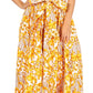 Sakkas Asma Convertible Traditional Wax Print Adjustable Strap Maxi Skirt | Dress