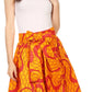 Sakkas African Dutch Ankara Wax Print Full Circle Skirt