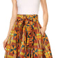 Sakkas African Dutch Ankara Wax Print Full Circle Skirt