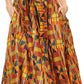 Sakkas African Dutch Ankara Wax Print Full Circle Skirt