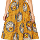 Sakkas African Dutch Ankara Wax Print Full Circle Skirt