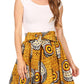 Sakkas African Dutch Ankara Wax Print Full Circle Skirt