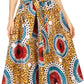 Sakkas African Dutch Ankara Wax Print Full Circle Skirt