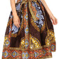 Sakkas African Dutch Ankara Wax Print Full Circle Skirt