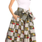 Sakkas African Dutch Ankara Wax Print Full Circle Skirt