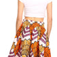Sakkas African Dutch Ankara Wax Print Full Circle Skirt