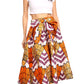 Sakkas African Dutch Ankara Wax Print Full Circle Skirt
