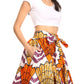 Sakkas African Dutch Ankara Wax Print Full Circle Skirt