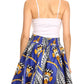 Sakkas African Dutch Ankara Wax Print Full Circle Skirt
