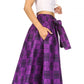 Sakkas Second African Dutch Ankara Wax Print Full Circle Skirt