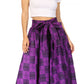 Sakkas Second African Dutch Ankara Wax Print Full Circle Skirt