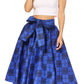 Sakkas Second African Dutch Ankara Wax Print Full Circle Skirt