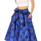 Sakkas Second African Dutch Ankara Wax Print Full Circle Skirt