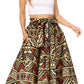 Sakkas Second African Dutch Ankara Wax Print Full Circle Skirt