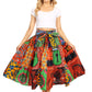 Sakkas African Dutch Ankara Wax Print Full Circle Skirt
