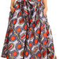 Sakkas African Dutch Ankara Wax Print Full Circle Skirt