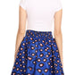 Sakkas African Dutch Ankara Wax Print Full Circle Skirt