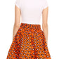 Sakkas African Dutch Ankara Wax Print Full Circle Skirt