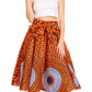 Sakkas African Dutch Ankara Wax Print Full Circle Skirt