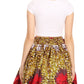 Sakkas African Dutch Ankara Wax Print Full Circle Skirt