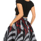 Sakkas African Dutch Ankara Wax Print Full Circle Skirt