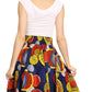Sakkas African Dutch Ankara Wax Print Full Circle Skirt