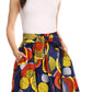 Sakkas African Dutch Ankara Wax Print Full Circle Skirt
