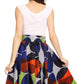 Sakkas African Dutch Ankara Wax Print Full Circle Skirt
