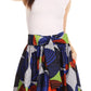 Sakkas African Dutch Ankara Wax Print Full Circle Skirt