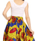 Sakkas African Dutch Ankara Wax Print Full Circle Skirt
