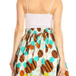 Sakkas African Dutch Ankara Wax Print Full Circle Skirt
