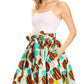 Sakkas African Dutch Ankara Wax Print Full Circle Skirt