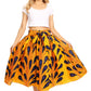 Sakkas African Dutch Ankara Wax Print Full Circle Skirt