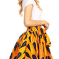Sakkas African Dutch Ankara Wax Print Full Circle Skirt