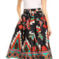 Sakkas African Dutch Ankara Wax Print Full Circle Skirt