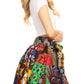 Sakkas African Dutch Ankara Wax Print Full Circle Skirt