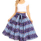 Sakkas African Dutch Ankara Wax Print Full Circle Skirt