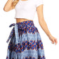Sakkas African Dutch Ankara Wax Print Full Circle Skirt