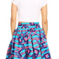 Sakkas African Dutch Ankara Wax Print Full Circle Skirt