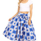 Sakkas African Dutch Ankara Wax Print Full Circle Skirt