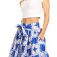 Sakkas African Dutch Ankara Wax Print Full Circle Skirt