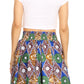 Sakkas African Dutch Ankara Wax Print Full Circle Skirt