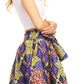 Sakkas African Dutch Ankara Wax Print Full Circle Skirt