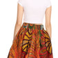 Sakkas African Dutch Ankara Wax Print Full Circle Skirt